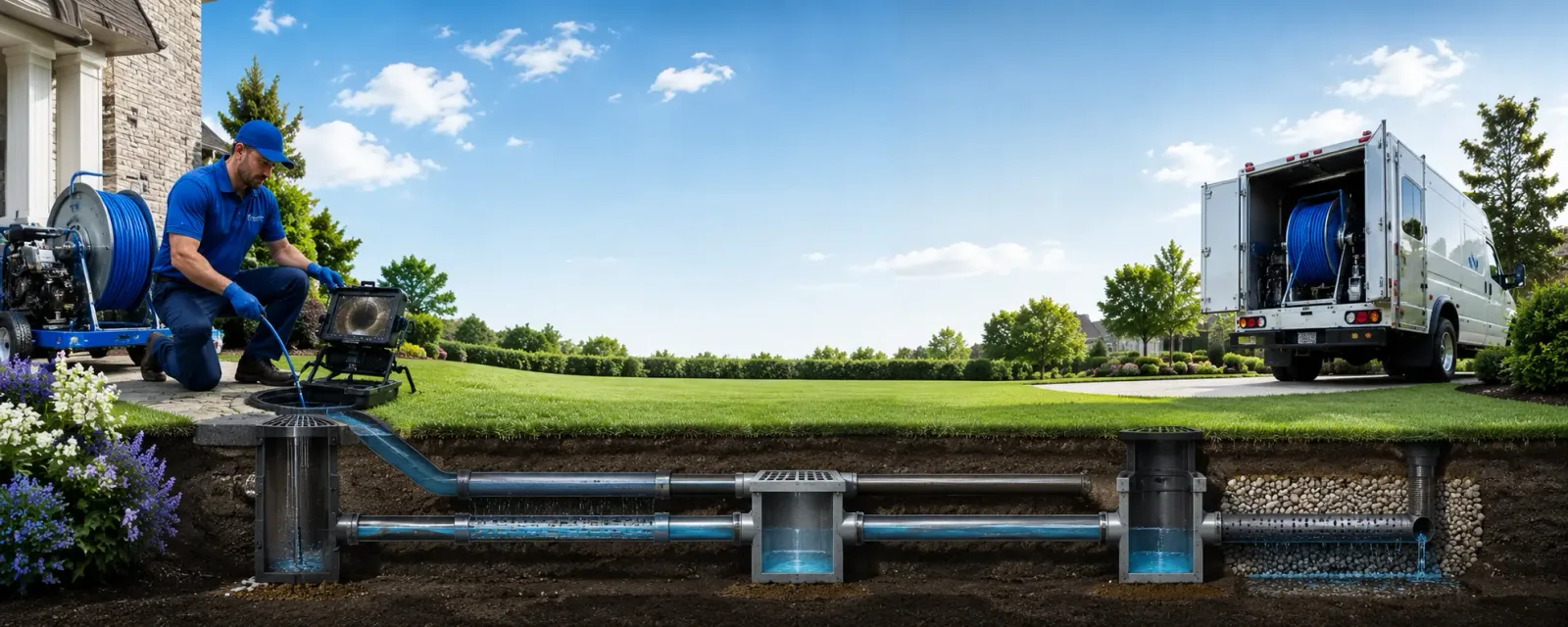 Outdoor drain cleaning information for Granville Summit, PA